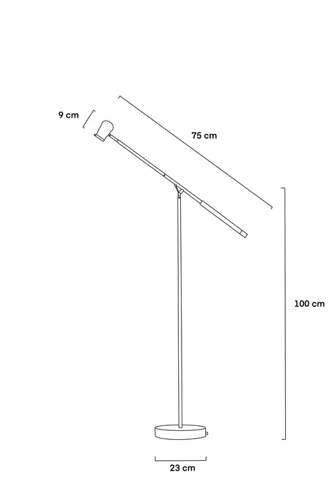 Luminária de Piso Pescado